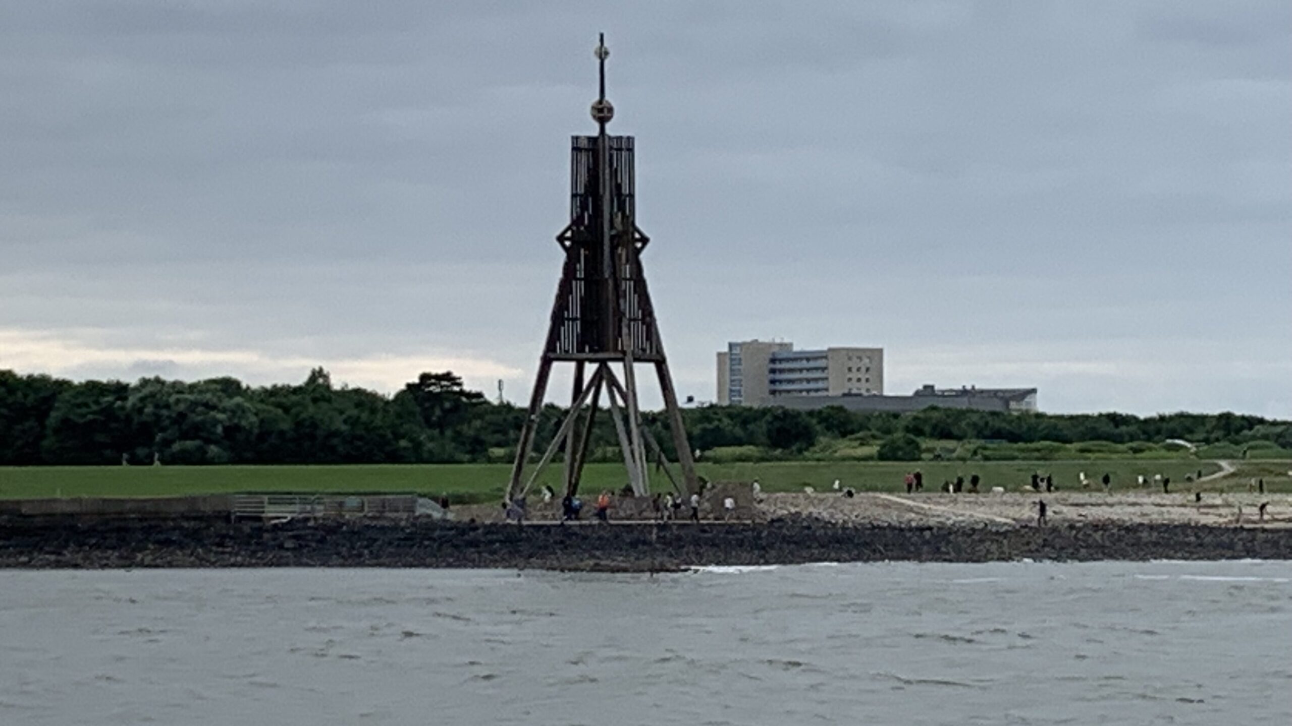 Kugelbake in Cuxhaven von der Seeseite